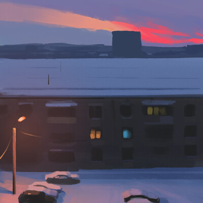Winter evening 
