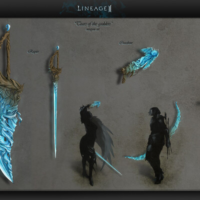 Set of weapons for the game Lineage 2