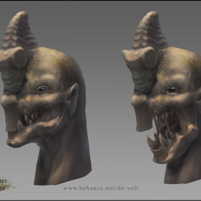 Design of the head of the jungle hunter