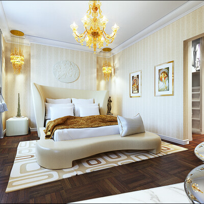 bedroom in a private house