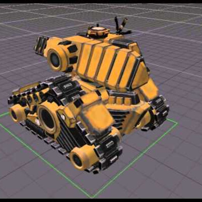 Animation caterpillars tank