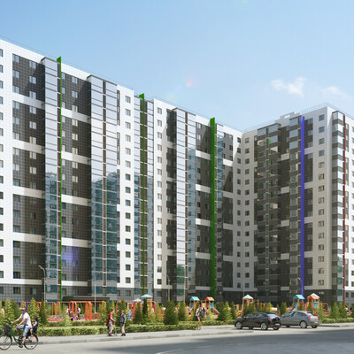  Visualization of a residential district