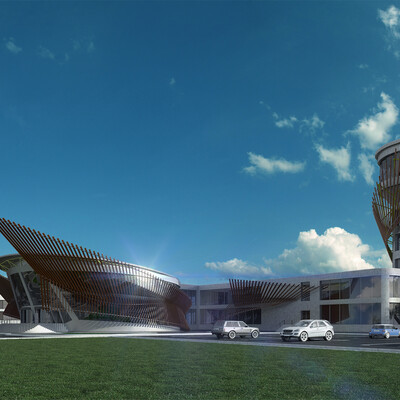 Project of airport for hydroplanes