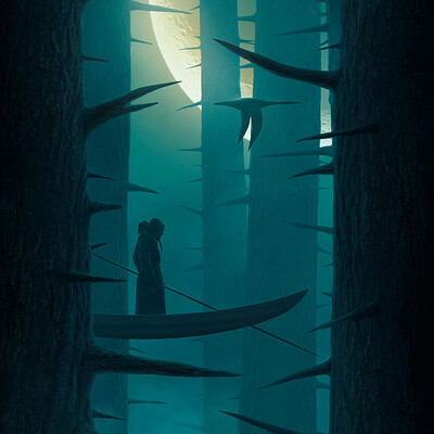 Floating in a dream