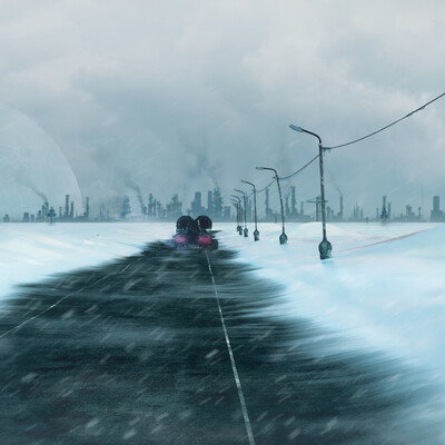 Snow road