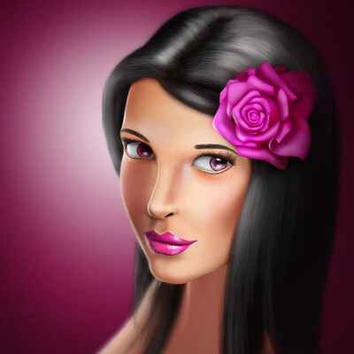 Black hair girl