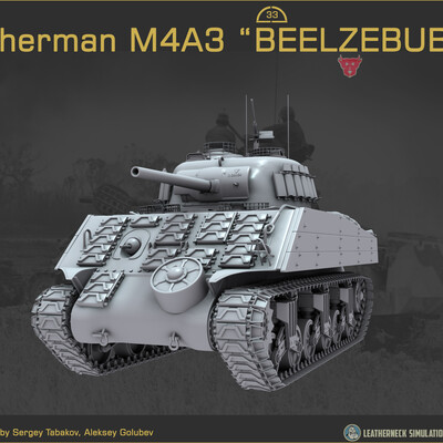 Tank Sherman M4A3 Beelzebub