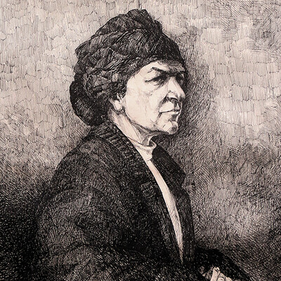 portrait of the old woman