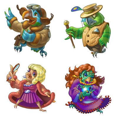 Birds Characntrs for Game