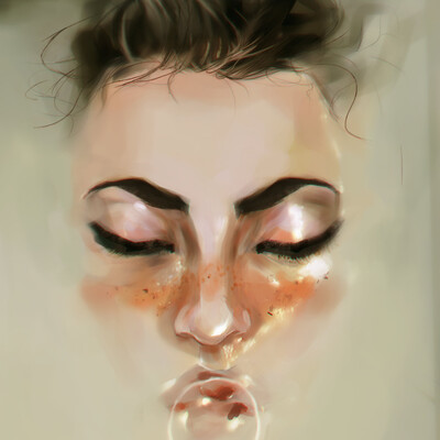 Face in a bath study