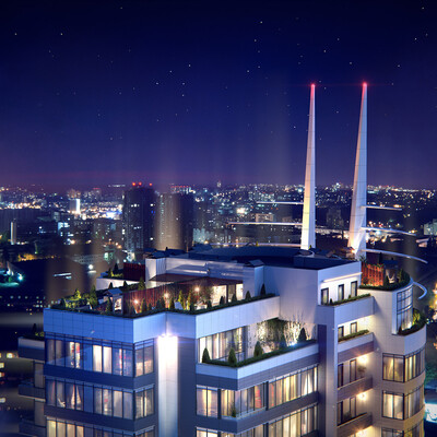 3d animation for "Skyline-Kiev"