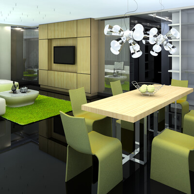 The simple interior