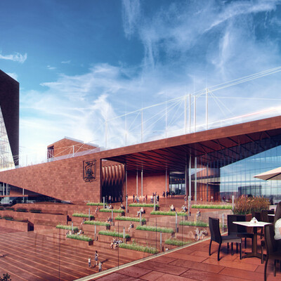  Visualization for the international competition "The post-castle"