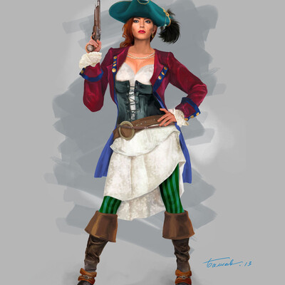 The concept of a pirate character # 2