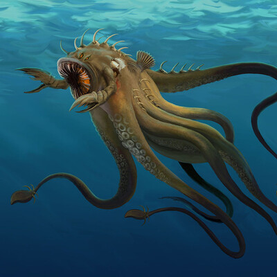 Giant kraken game "Pirates"