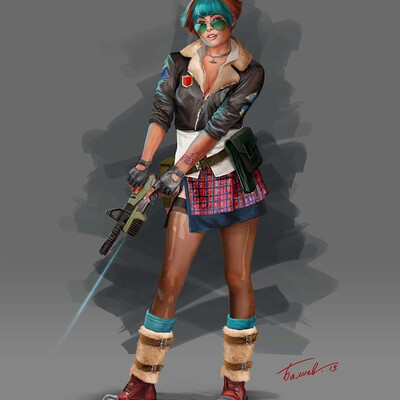 The concept of the game character # 1