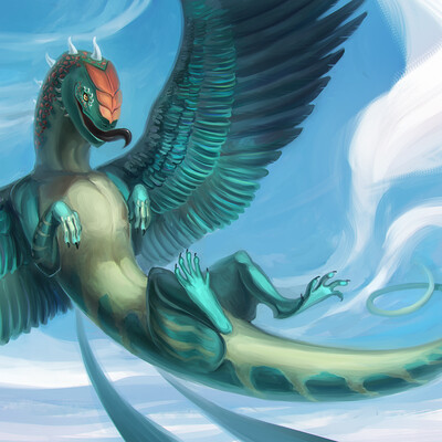 Turquoise lizard