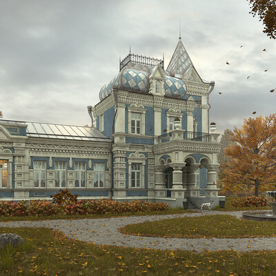 Villa V.A. Khludov. Autumn.
