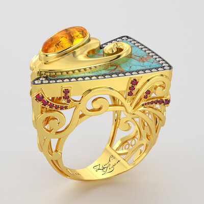 Ring in east style