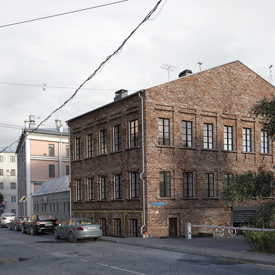 in a Moscow lane