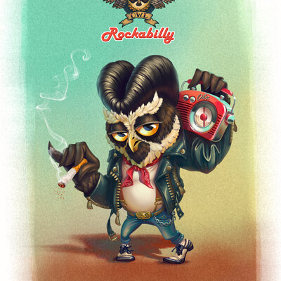 Owl Rockabilly