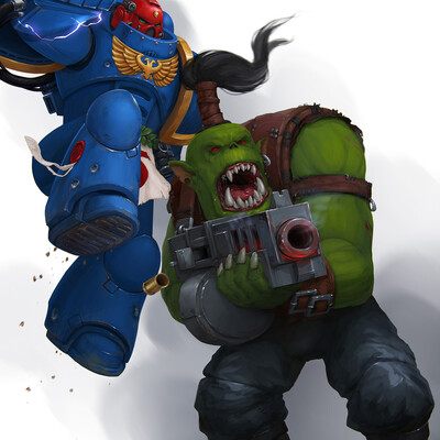 ultramarines vs orcs