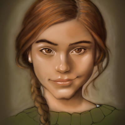 portrait of redhead girl