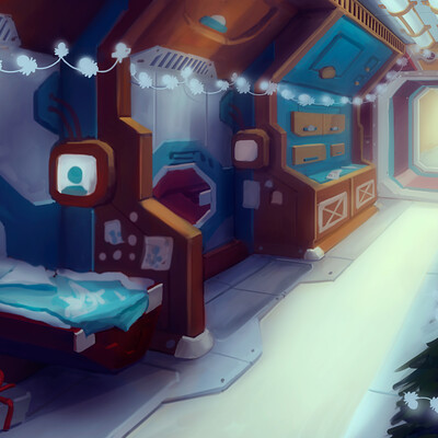 The sleeping compartment