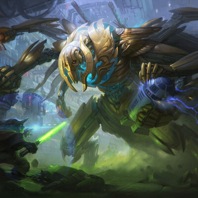 Grievous vs Yoda Salvation droid R2D2
