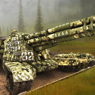 Five receiver cannon (Gatling scheme) 