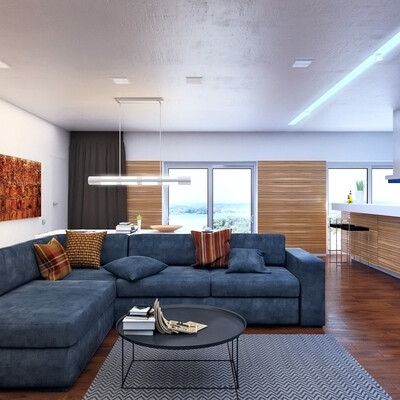  Vzualization family apartment in Volgograd.