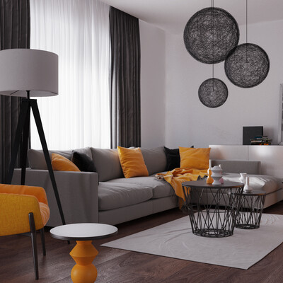 KITCHEN-LIVING ROOM