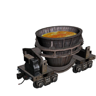 Low poly models freight cars