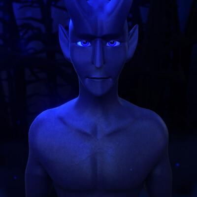 The shadow in the night