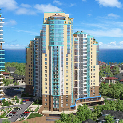 The residential complex "Aquamarine", Odessa