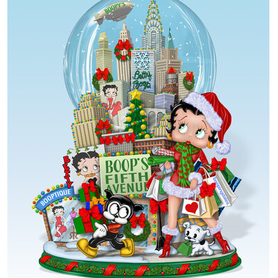 Betty Boop Shopping Snow Glob