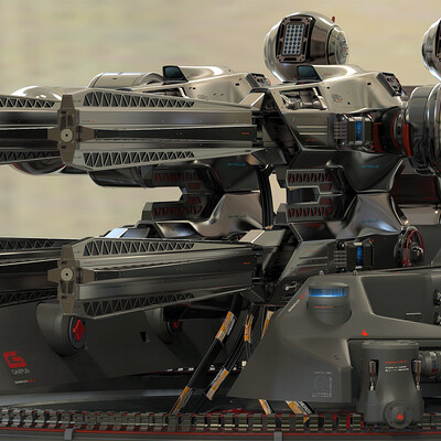 Concept Gun on magnetic levitation