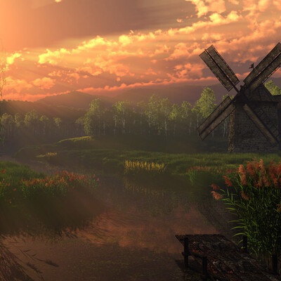 At the old mill.