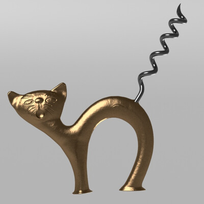 Corkscrew Cat
