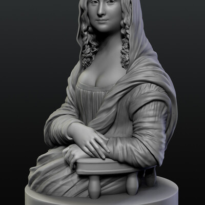 Mona Lisa sculpture