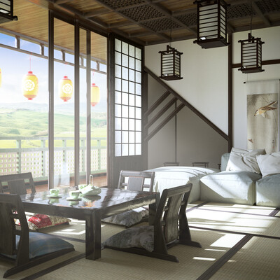 Interior in japan style