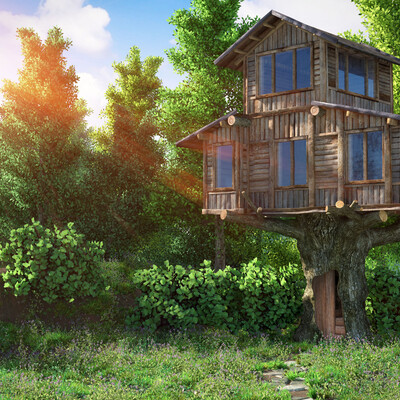 Stump house