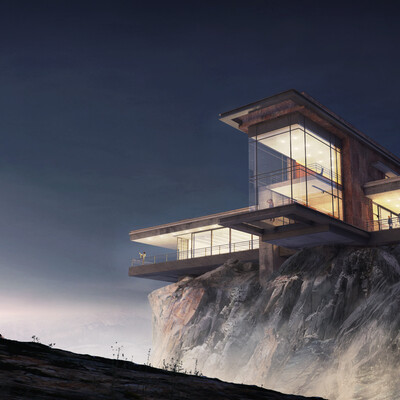 House on a cliff