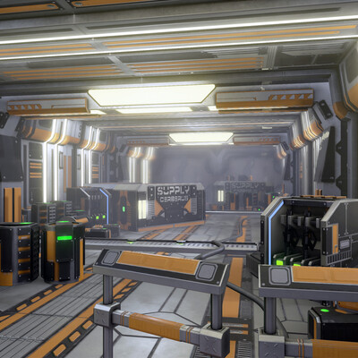 Sci-fi Corridor - Scene