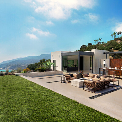 The residence on the beach of ocean