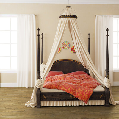 Bed and valance