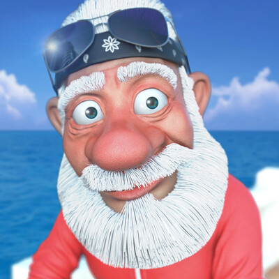 Santa Claus in a holiday