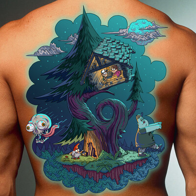 Gravity Falls crazy tattoo