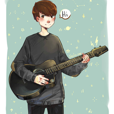  guy with the guitar
