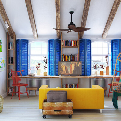 Room for two boys 8 and 11 years, Design Katerina Favorova